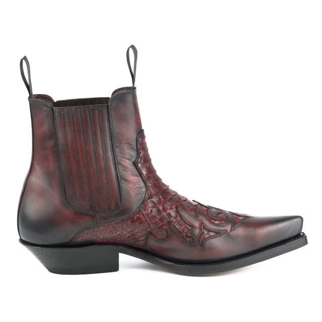 Mayura Boots Cowboy laarzen rock-2500-vacuno / rojo-negro ROCK-2500-VACUNO / PYTHON ROJO-NEGRO large