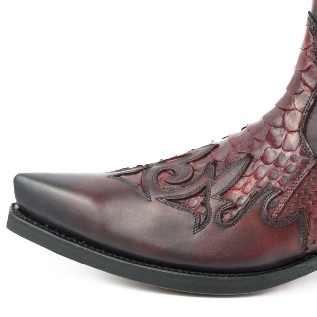 Mayura Boots Cowboy laarzen rock-2500-vacuno / rojo-negro ROCK-2500-VACUNO / PYTHON ROJO-NEGRO large