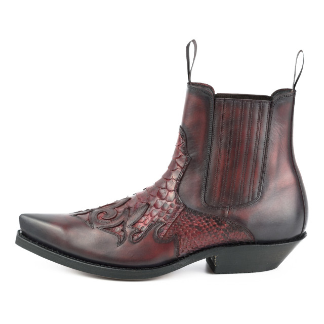 Mayura Boots Cowboy laarzen rock-2500-vacuno / rojo-negro ROCK-2500-VACUNO / PYTHON ROJO-NEGRO large