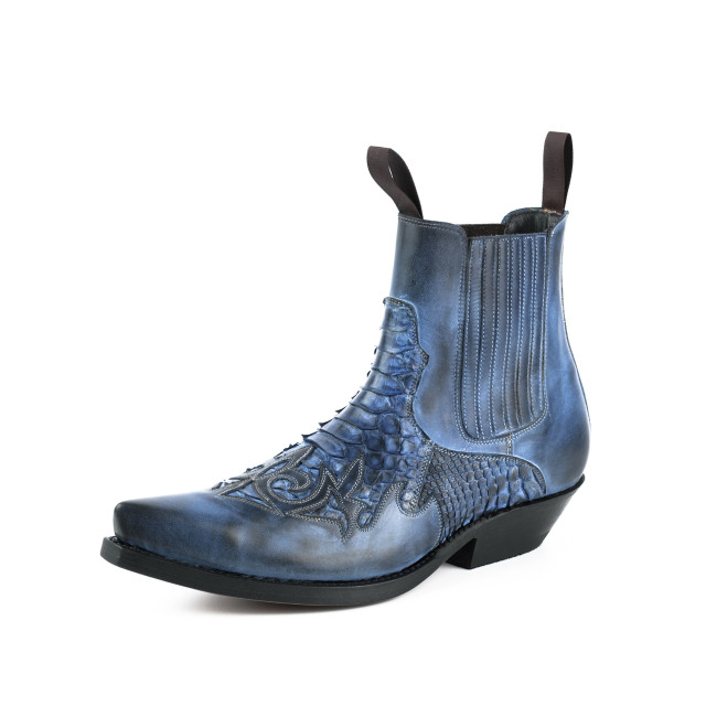 Mayura Boots Cowboy laarzen rock-2500-vacuno / azul ROCK-2500-VACUNO / PYTHON AZUL large