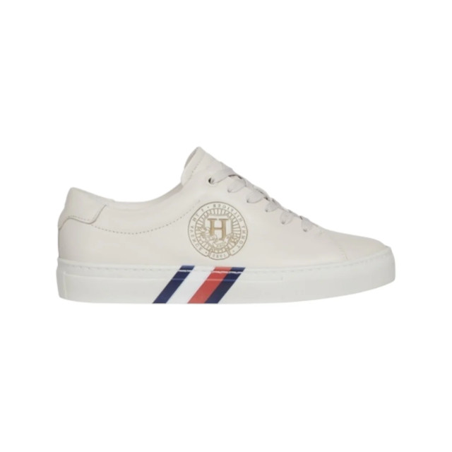 Tommy Hilfiger Sneakers met iconische accenten Tommy Hilfiger Beige Sneakers Met Iconische Accenten large