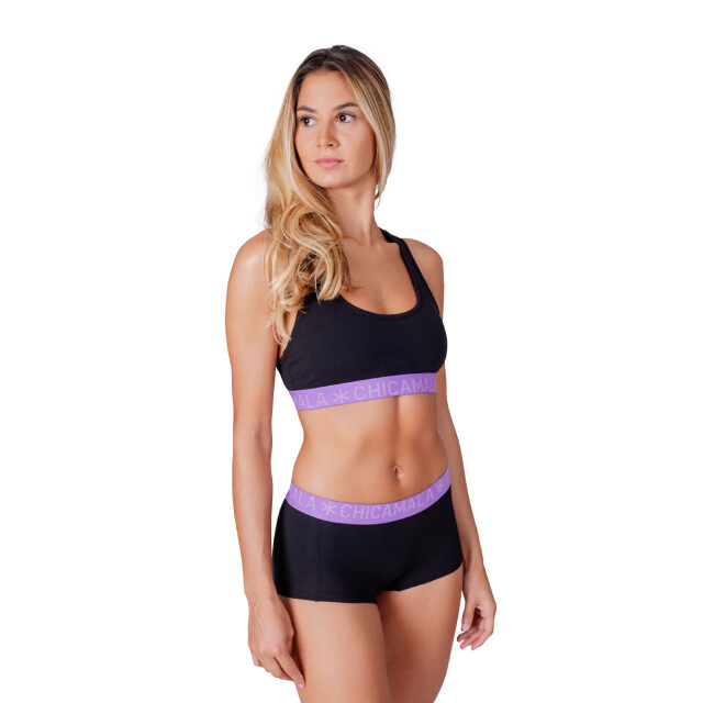 Muchachomalo Dames 2-pack boxershorts effen SOLID1215-47 large