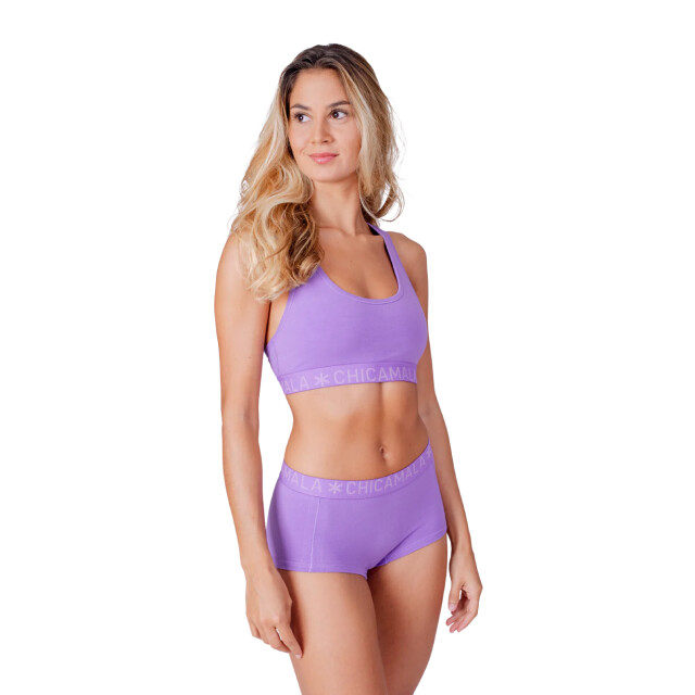 Muchachomalo Dames 2-pack boxershorts effen SOLID1215-45 large
