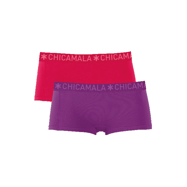 Muchachomalo Dames 2-pack boxershorts effen SOLID1215-49 large