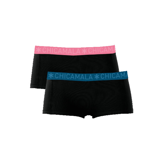 Muchachomalo Dames 2-pack boxershorts effen SOLID1215-52 large