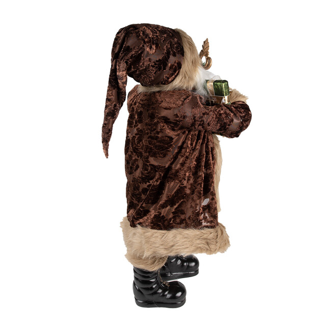 Clayre & Eef Clayre & eef beeld kerstman 63 cm textiel op kunststof kerstfiguren 2709879 large