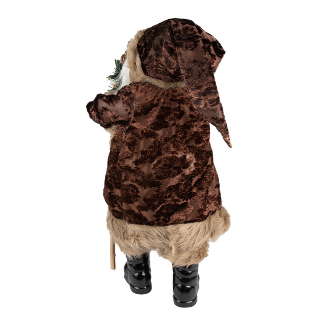 Clayre & Eef Clayre & eef beeld kerstman 63 cm textiel op kunststof kerstfiguren 2709879 large