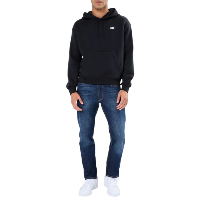 New Balance New Balance Zwart Essentials Fleece Hoodie Sweaters Zwart New Balance Zwart Essentials Fleece Hoodie large