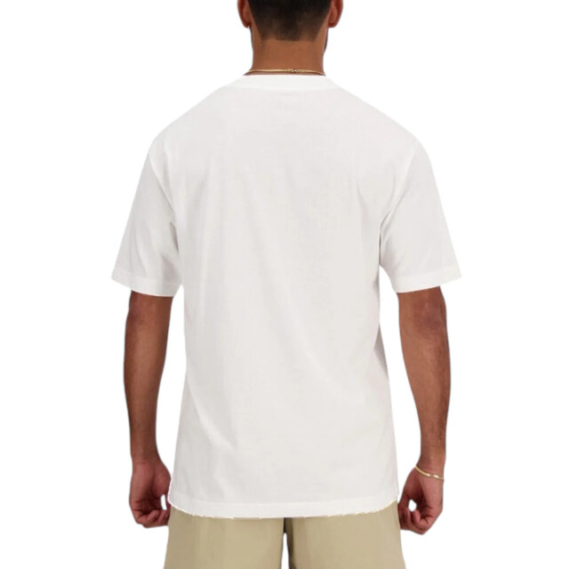 New Balance New Balance Wit Sport Essentials Katoenen T-shirt T-Shirts Wit New Balance Wit Sport Essentials Katoenen T-shirt large