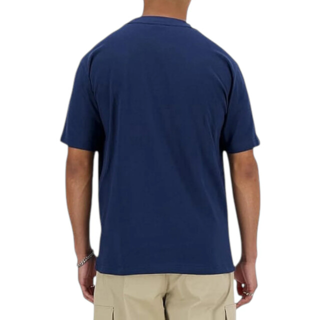 New Balance New Balance Blauw Athletics Katoenen T-Shirt T-Shirts Blauw New Balance Blauw Athletics Katoenen T-Shirt large