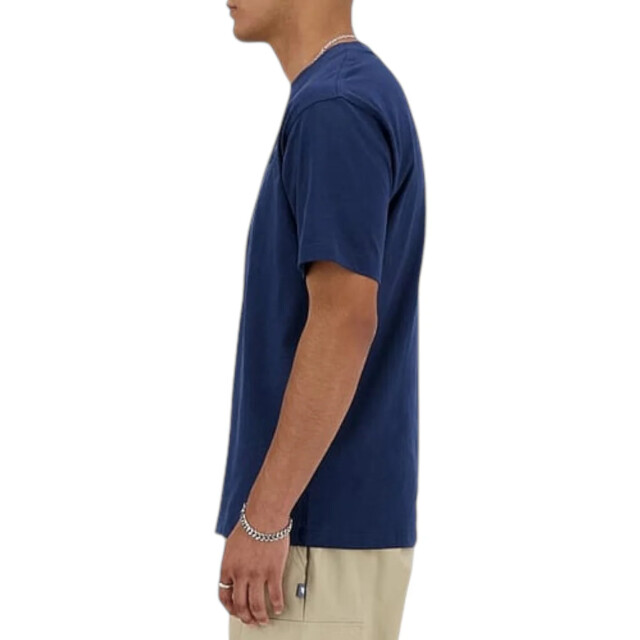 New Balance New Balance Blauw Athletics Katoenen T-Shirt T-Shirts Blauw New Balance Blauw Athletics Katoenen T-Shirt large