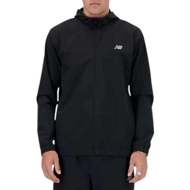 New Balance New Balance Woven Full Zip Jacket Jacks Zwart New Balance Woven Full Zip Jacket large