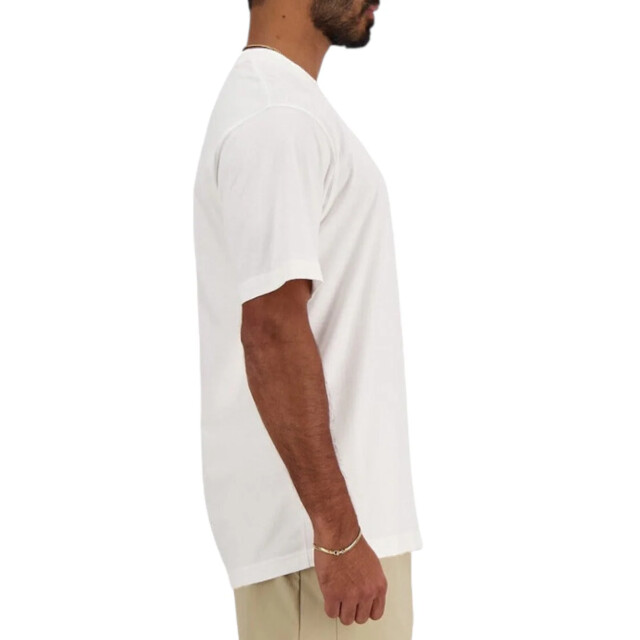 New Balance New Balance Wit Sport Essentials Katoenen T-shirt T-Shirts Wit New Balance Wit Sport Essentials Katoenen T-shirt large