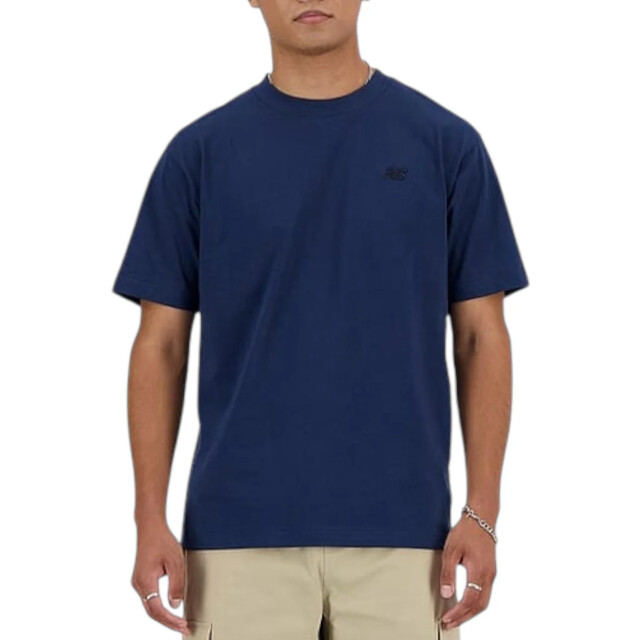 New Balance New Balance Blauw Athletics Katoenen T-Shirt T-Shirts Blauw New Balance Blauw Athletics Katoenen T-Shirt large