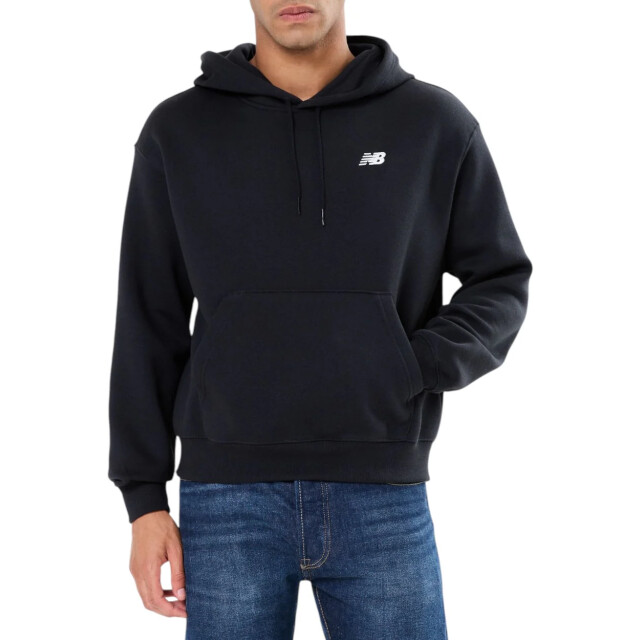 New Balance New Balance Zwart Essentials Fleece Hoodie Sweaters Zwart New Balance Zwart Essentials Fleece Hoodie large
