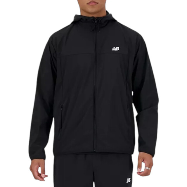 New Balance New Balance Zwart Athletics Woven Jacket Jacks Zwart New Balance Zwart Athletics Woven Jacket large
