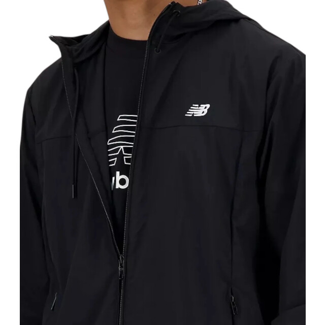 New Balance New Balance Zwart Athletics Woven Jacket Jacks Zwart New Balance Zwart Athletics Woven Jacket large