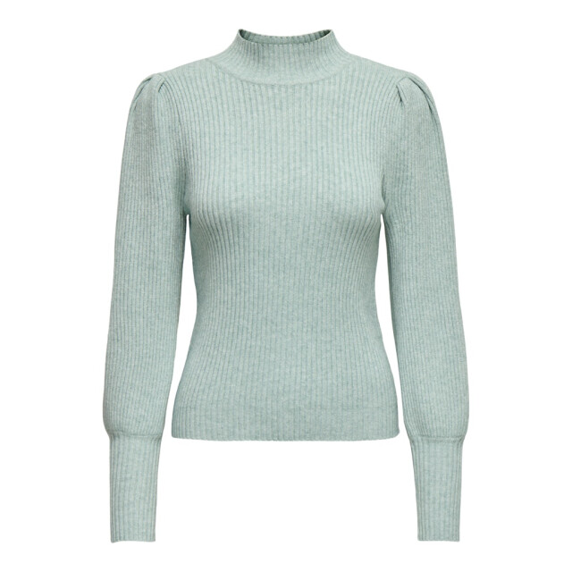 Only onlkatia l/s highneck pullover knt 15232494 gray mist 06712.940.0106 large