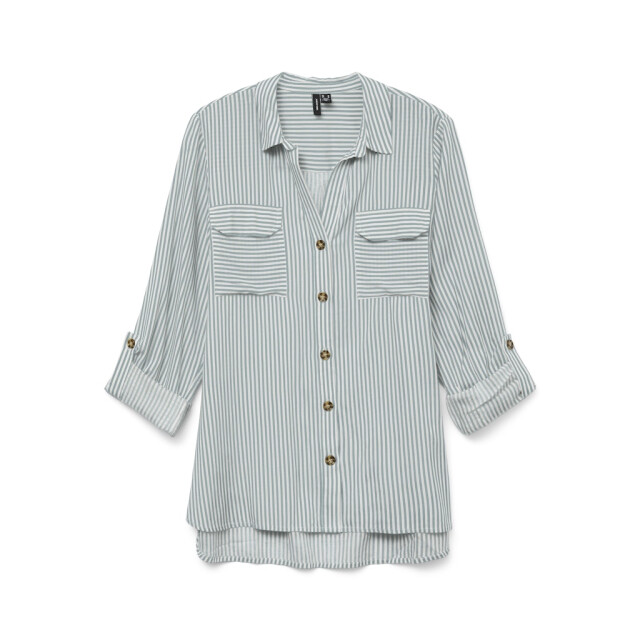 Vero Moda vmbumpy l/s shirt new wvn ga noos 10275283 gray mist 06615.940.0015 large