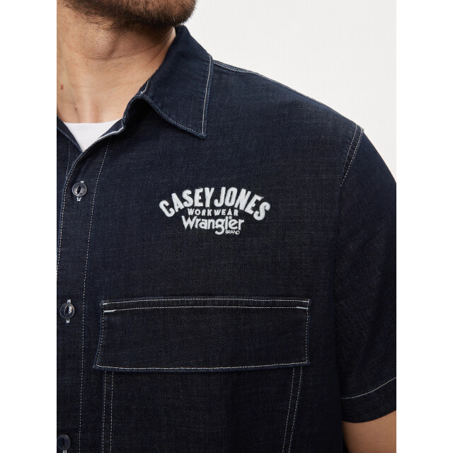 Wrangler Casey jones shirt med indigo 112351229 large