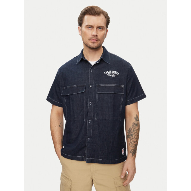 Wrangler Casey jones shirt med indigo 112351229 large