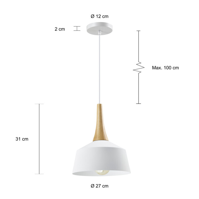 QUVIO Hanglamp rond quv5156l-white 1538513 large