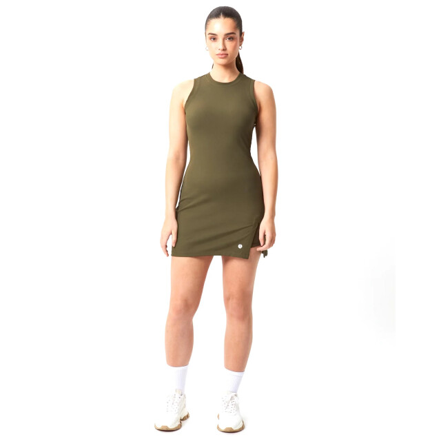 Björn Borg Björn borg ace rib dress – dames tennisjurk van gerecycled materiaal 10002208-GN047 large