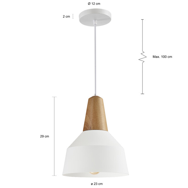 QUVIO Hanglamp rond quv5067l-white 1395193 large