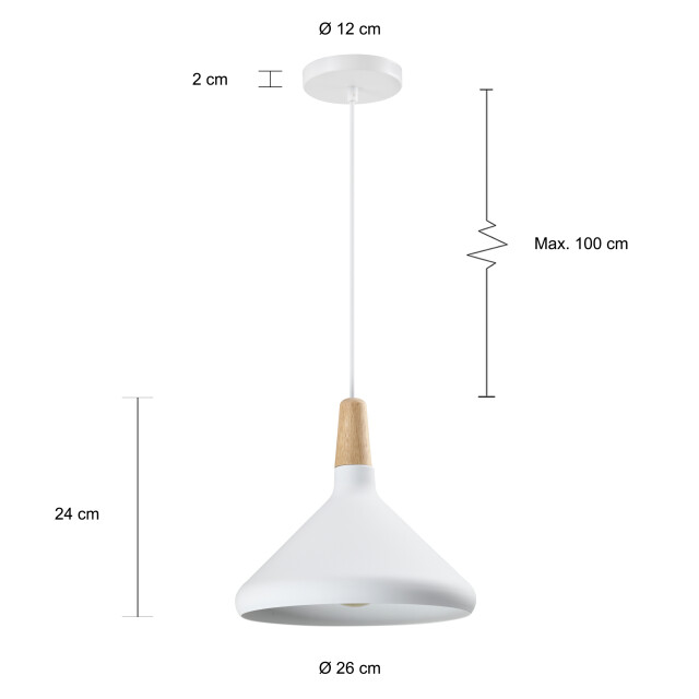 QUVIO Hanglamp rond quv5133l-white 1536481 large