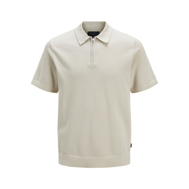 Jack & Jones jprblamilano spring knit polo ss sn 12271401 silver lining 05311.915.0110 large