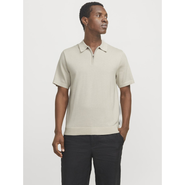 Jack & Jones jprblamilano spring knit polo ss sn 12271401 silver lining 05311.915.0110 large