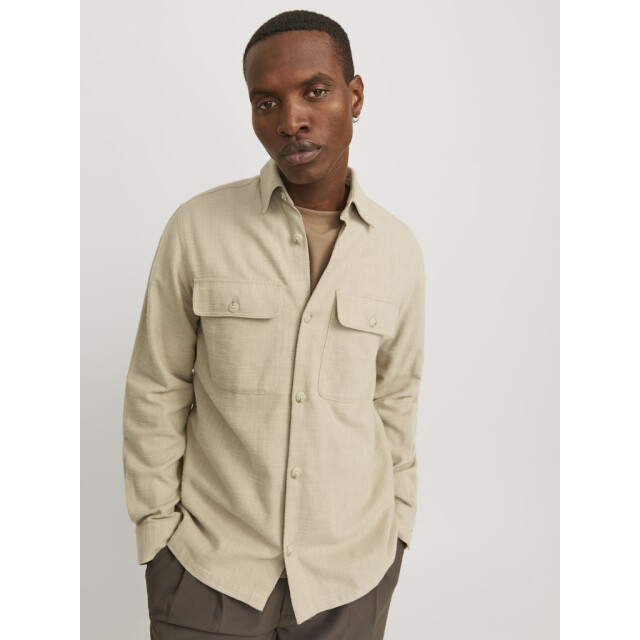 Jack & Jones jprccraymond spring solid overshirt 12274954 white pepper 05633.149.0003 large