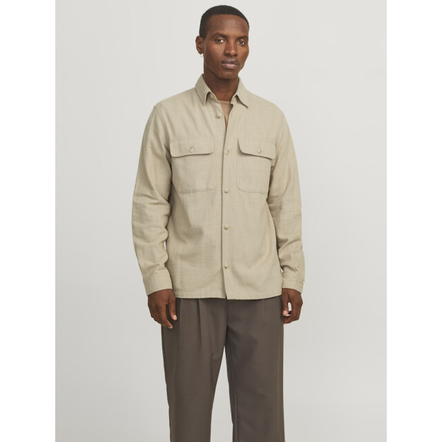 Jack & Jones jprccraymond spring solid overshirt 12274954 white pepper 05633.149.0003 large