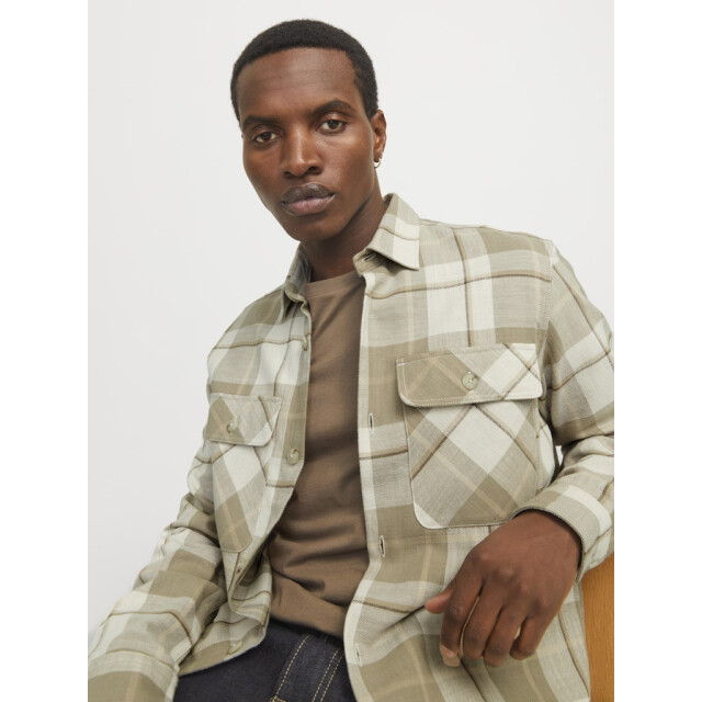 Jack & Jones jprccraymond spring check overshirt 12274956 white pepper 05633.100.0003 large
