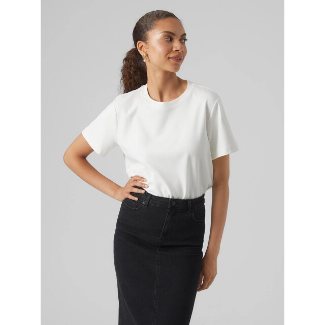 Vero Moda awnaima ss o-neck t-shirt noos 10294544 snow white 06011.112.0136 large