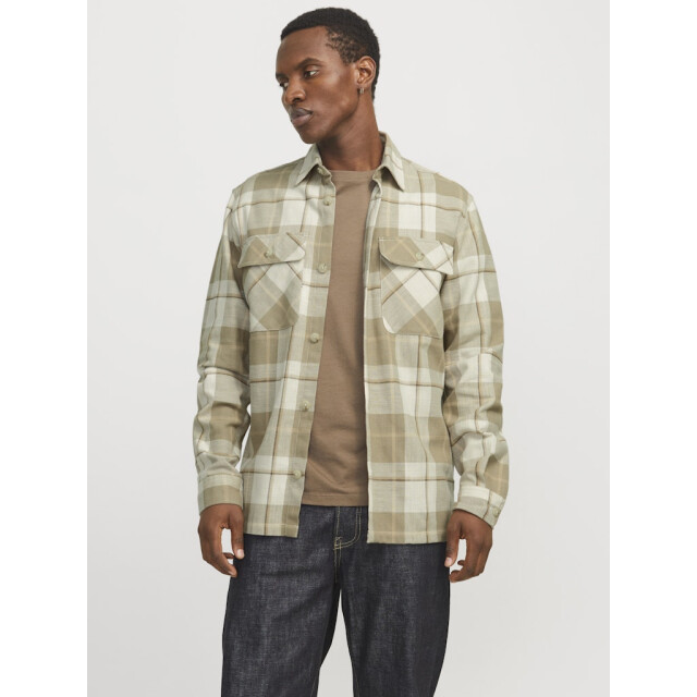 Jack & Jones jprccraymond spring check overshirt 12274956 white pepper 05633.100.0003 large