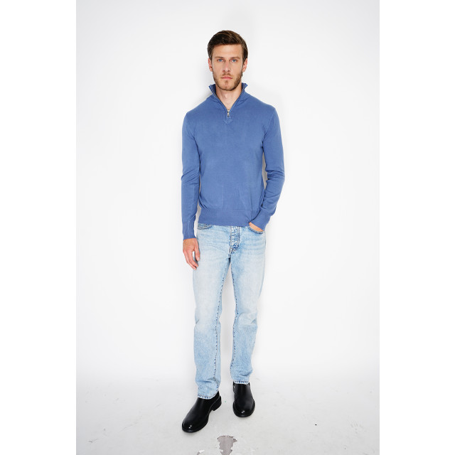 William de Faye Short zip jeans blue WFM125_Jeans Blue large