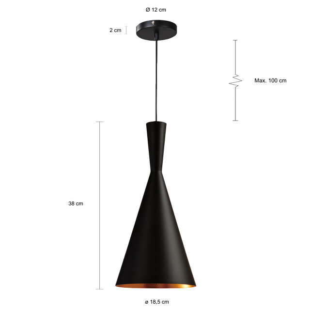 QUVIO Hanglamp langwerpig quv5071l-black 1395195 large