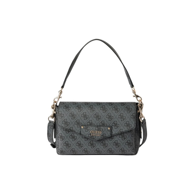 Guess Brenton handtas Guess Zwart Brenton Handtas Met Labelapplicatie large