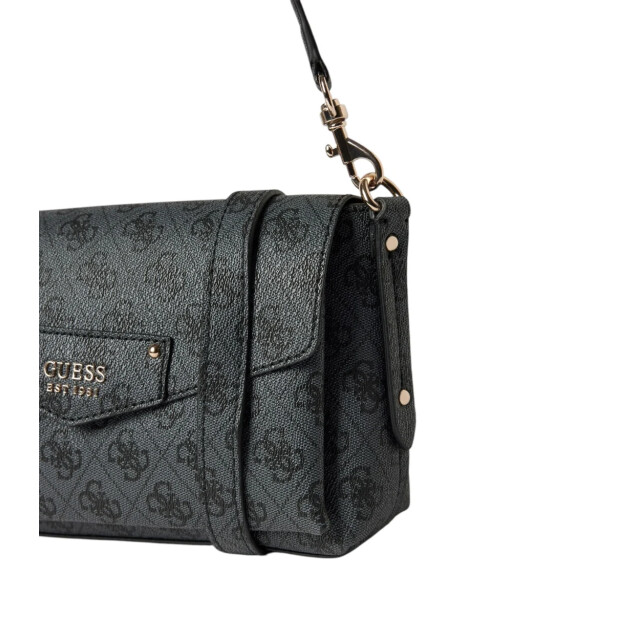 Guess Brenton handtas Guess Zwart Brenton Handtas Met Labelapplicatie large