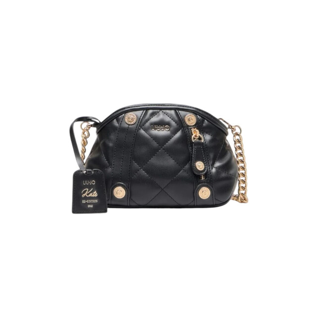 Liu Jo Quilted crossbody tas LIU JO Zwart Quilted Crossbody Tas large