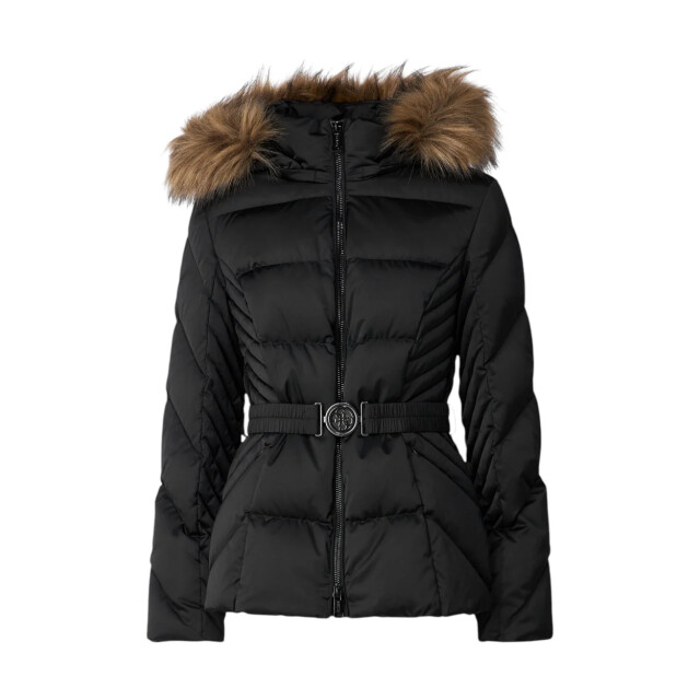 Guess Jas Guess Zwart New Olga Real Gewatteerde Jas large