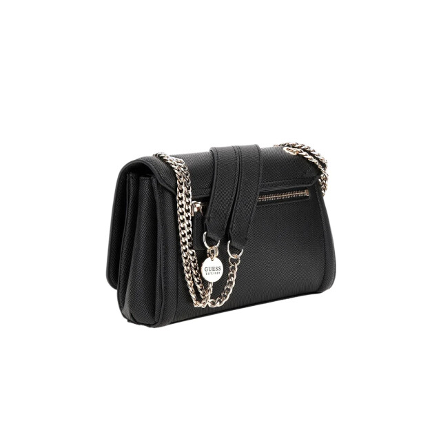 Guess Noelle convertible crossbody flap Guess Zwart Noelle Convertible Crossbody Flap large