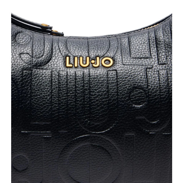 Liu Jo Schoudertas met logo print LIU JO Zwart Schoudertas Met Logo Print large