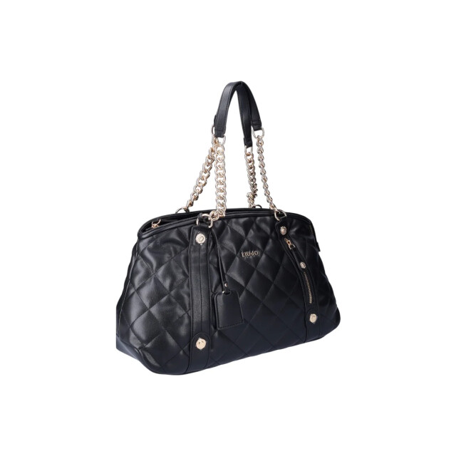 Liu Jo Quilted handtas LIU JO Quilted Zwart Handtas large