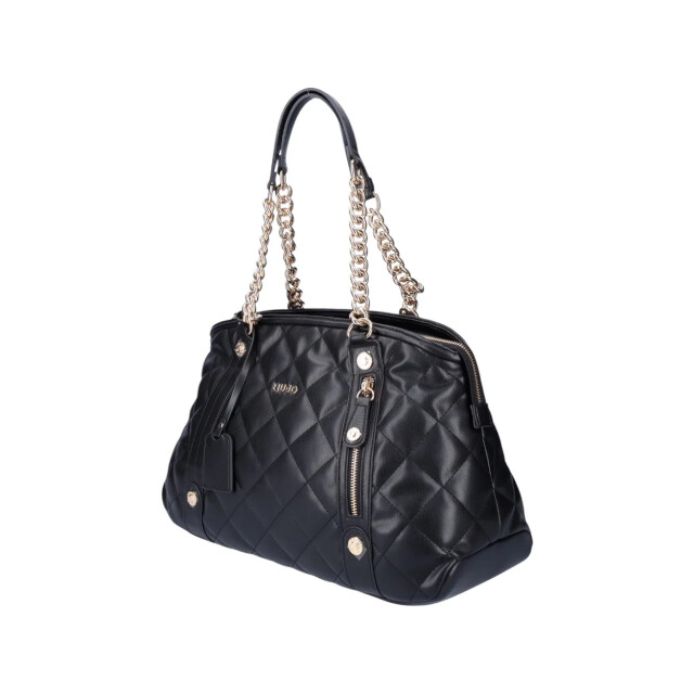 Liu Jo Quilted handtas LIU JO Quilted Zwart Handtas large