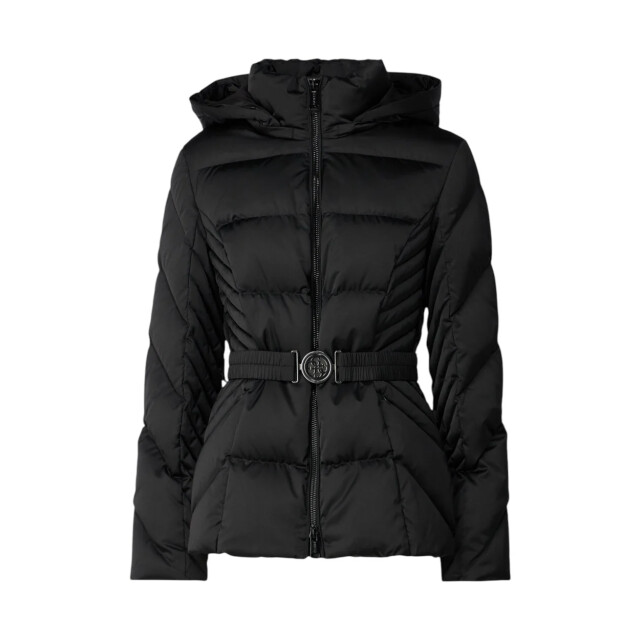 Guess Jas Guess Zwart New Olga Real Gewatteerde Jas large