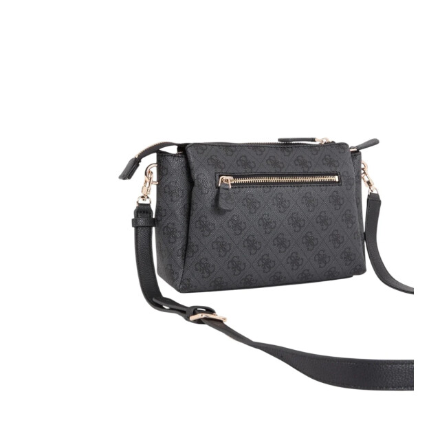 Guess Noelle tri compartiment crossbody tas Guess Zwart Noelle Crossbody Tas Met Logoprint large