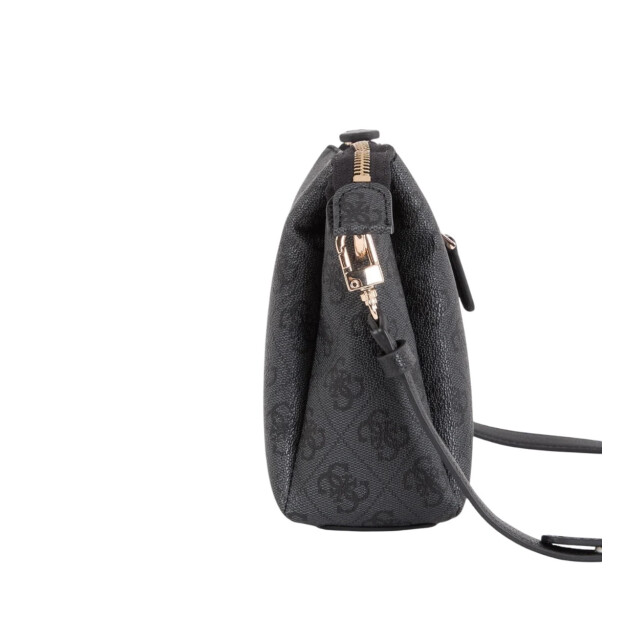 Guess Noelle tri compartiment crossbody tas Guess Zwart Noelle Crossbody Tas Met Logoprint large