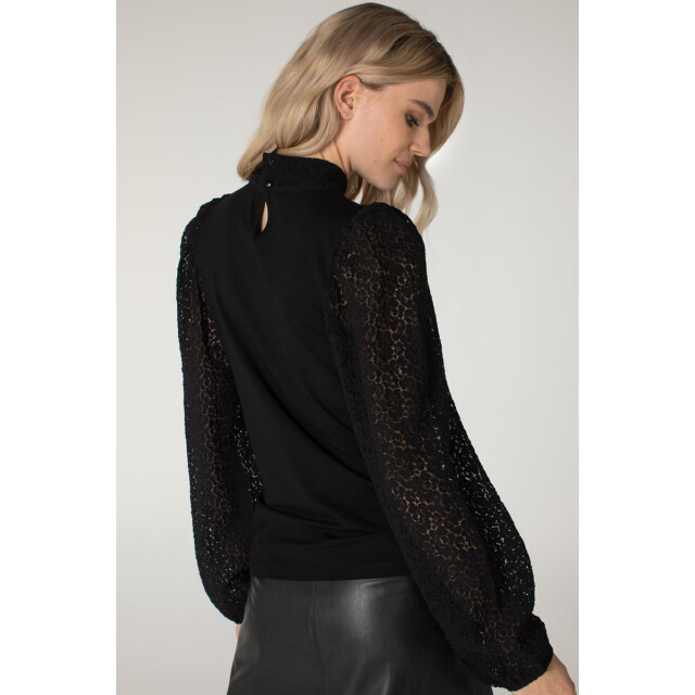 Jansen Amsterdam Beak top met kanten pofmouw black 0-3-1-2-1-3-1-1-2-1-1-3-1-1-2-1-2-2-2-2-1-1-1-2-1-1-2-1 large